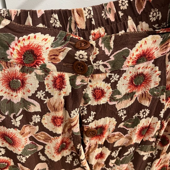 Vintage Ladies Small Flowy Dress - Beautiful Fall Colours Great Condition - Picture 2 of 3